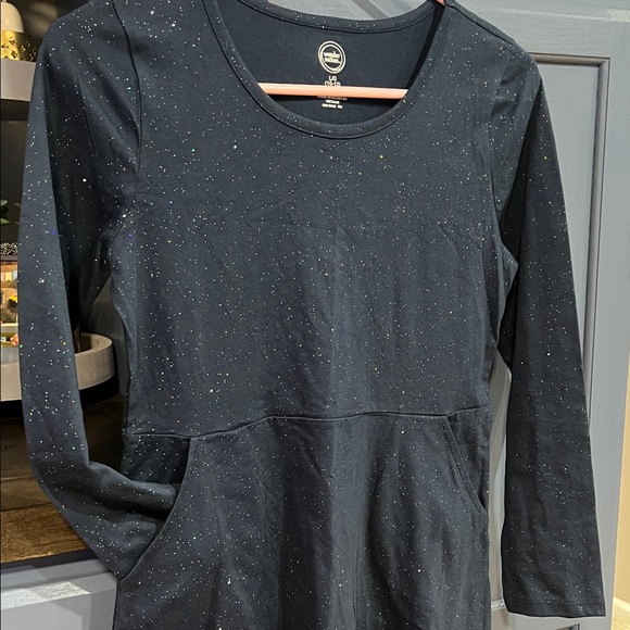 Wonder Nation Sparkly Navy Dress - Picture 4 of 6